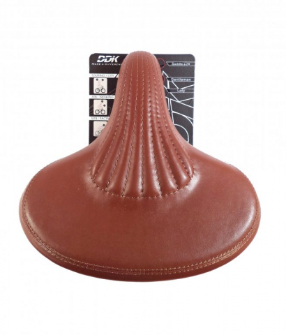 sedlo pružiny DDK retro design extra široké hnědé