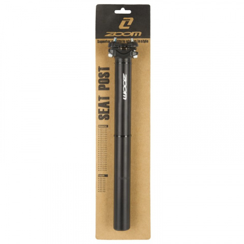 sedlovka 27.2 x 350mm ZOOM Al černá