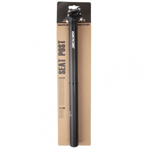 sedlovka 27.2 x 400mm ZOOM Al černá