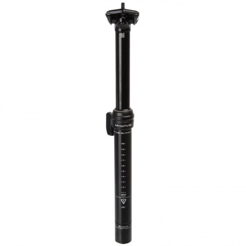 sedlovka 30.9 x 400mm M-Wave teleskopická Al černá