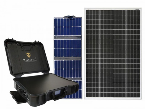 Set bateriový generátor Viking X-1000, solární panel X80 a solární panel SCM135