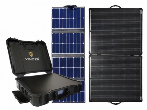 Set bateriový generátor Viking X-1000, solární panel X80 a solární panel Viking LVP200