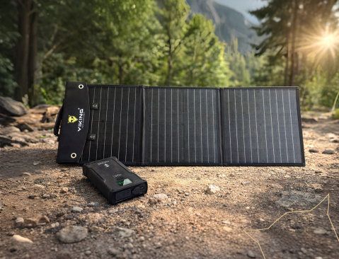 Set powerbanka Viking VIDAR I a solární panel Viking L60 PD