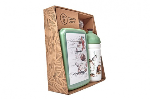 set R&B box a lahev Lesní zvířátka 500ml
