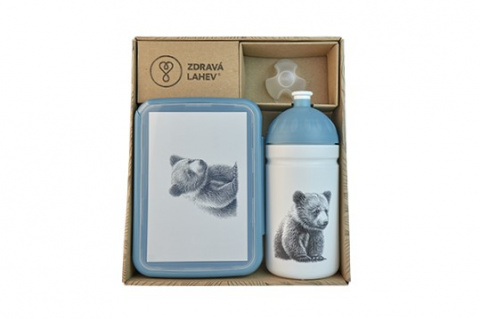 set R&B box a lahev Medvěd Kuba 500ml