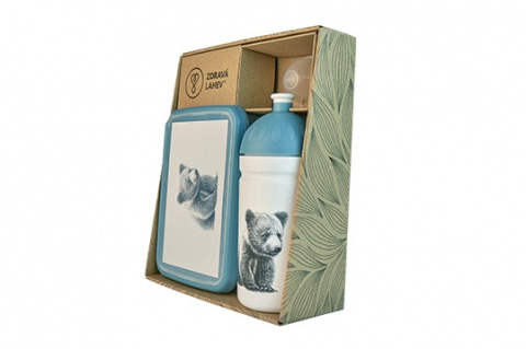 set R&B box a lahev Medvěd Kuba 500ml