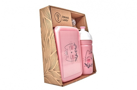 set R&B box a lahev Mňau 500ml