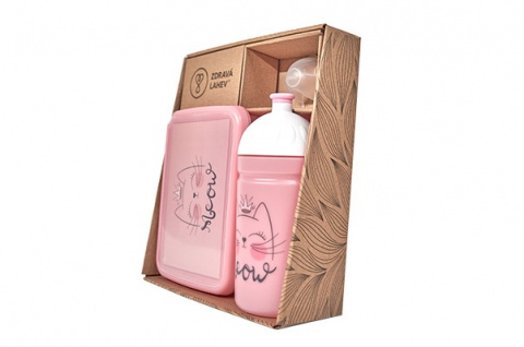 set R&B box a lahev Mňau 500ml