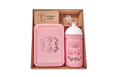 set R&B box a lahev Mňau 500ml