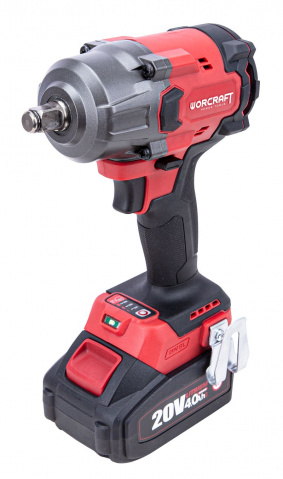 Set WORCRAFT XCUBE006 Aku rázový utahovák 1/2" 850Nm CIW-S20LiB-850, 2x4.0Ah, nabíječka