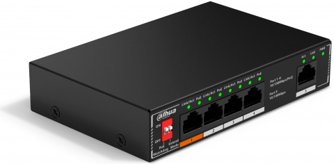SF1005P - PoE switch 5/4, 4x PoE/1x LAN, 60W, desktop