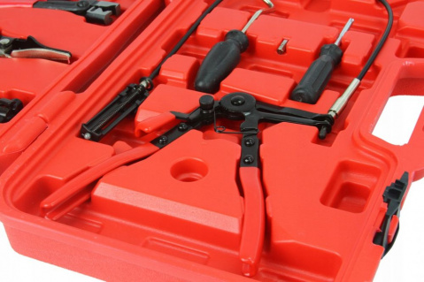 SILVER Kleště na hadicové spony, sada 9ks