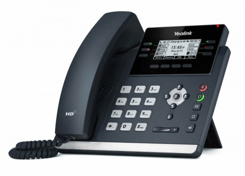 SIP-T42U - Yealink IP telefon, 6x SIP účtů, PoE, 2,7" 192x64 LCD, 6 prog.tl.