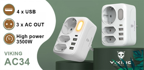 Síťový adaptér Viking AC34