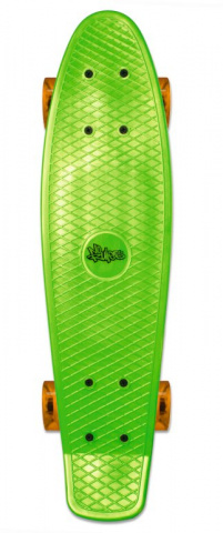 skateboard muuwmi NoRules ABEC 5 FUN zeleno/oranžový