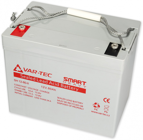 Smart Heavy 12V/80Ah II - akumulátor SH12-80II, životnost 6-10 let