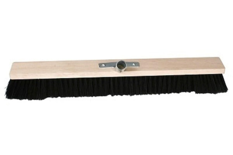 Smeták na hůl Spokar, 80 cm, dřevěný s kovovým držákem, syntetická vlákna, hnědý