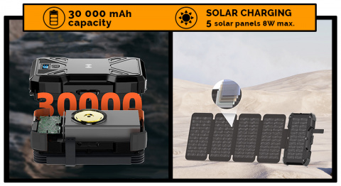 Solární powerbanka VIKING TYR III