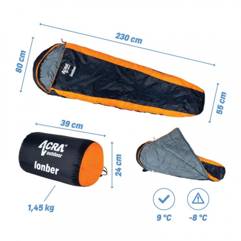 spacák mumiový ACRA Lonber 250g/m2