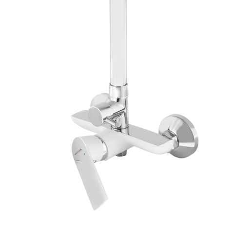 Sprchový sloup s baterií MIXXUS PREMIUM ALEX 003-J WHITE-CHROME, bílý-chrom | ALEX 003-J WHITE-CHROME
