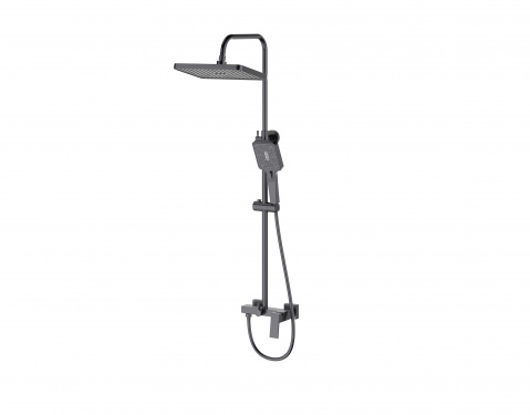 Sprchový sloup s baterií MIXXUS PREMIUM GAUDI 003J GRAPHITE, grafitová | GAUDI 003J GRAPHITE