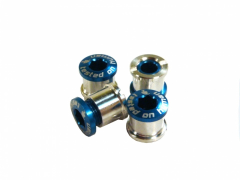 šrouby do převodníku ShamanRacing 8mm, 4ks modré