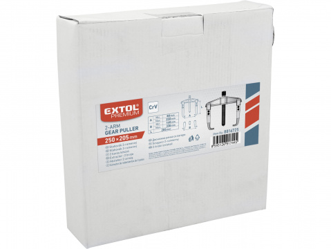 Stahovák dvouramenný kovaný 250 x 200 mm Extol Premium