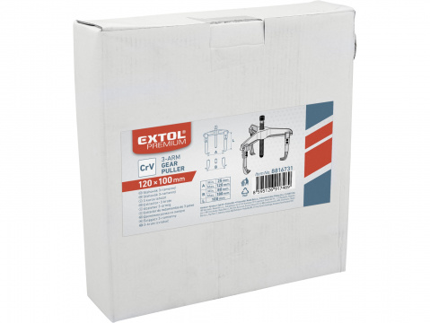 Stahovák tříramenný kovaný 120 x 100 mm Extol Premium