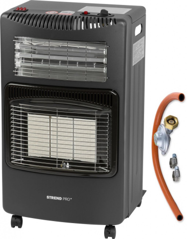 STREND PRO DA-201QAF Plynové topidlo 2v1 4,2kW+1,2kW ohřívač přímotop + hadice a regulátor