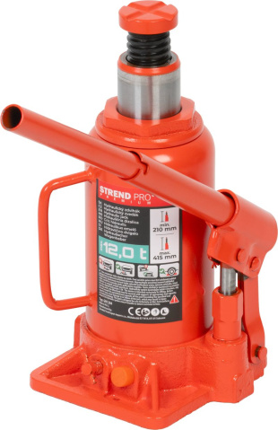 STREND PRO Hydraulický zvedák panenka 12t, 210-415mm, hever