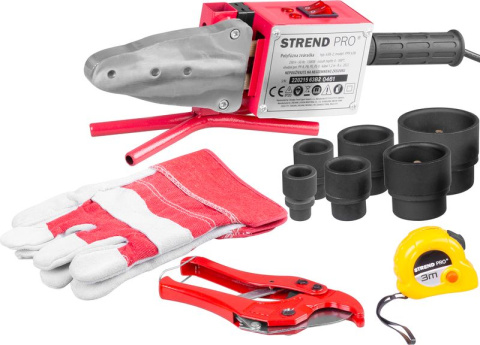Strend PRO PPR 63B Polyfuzní svářečka plastových trubek 1500W, 20-63 mm, 14 dílů
