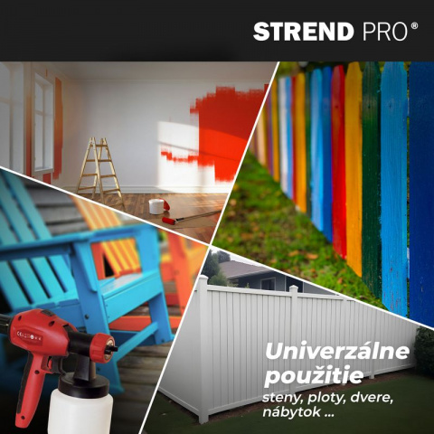 STREND PRO SG06-800 Univerzální stříkací pistole, elektrická, 550W, 800 ml