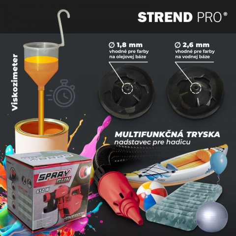 STREND PRO SG06-800 Univerzální stříkací pistole, elektrická, 550W, 800 ml
