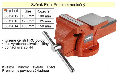 Svěrák Extol Premium neotočný 150 mm
