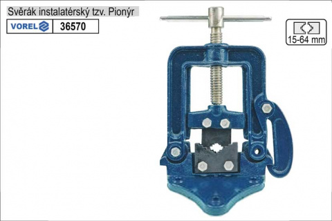 Svěrák  Pionýr instalatérský průměr 3/8"-2,5"