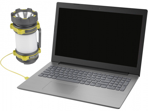 svítilna 360lm, 360° osvětlení, USB