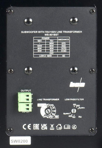 SW8200/B BSA subwoofer