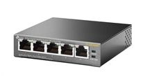 Switch TP-Link TL-SG1005P 5x LAN, 4xPoE, 65W, kov