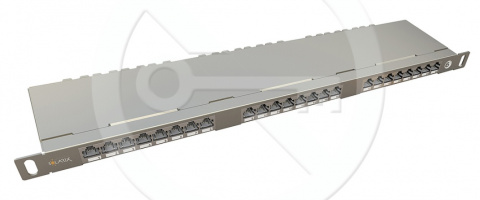 SX24HD-6-STP-SL - 19" patch panel, 0,5U, 24x RJ45 CAT6 STP