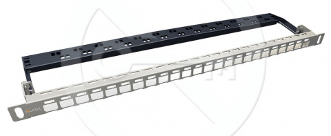SX24HDM-0-STP-SL-UNI - 19" patch panel, 0,5U, 24 portů, neosazený