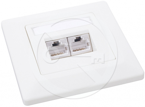 SX9-2-6-STP-WH - zásuvka 2x RJ45 CAT6 STP