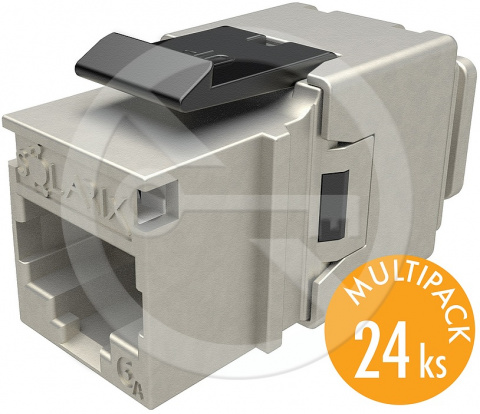 SXKJ-10G-STP-BK-NA - rychlozařezávací keystone CAT6A STP, multipack 24 ks