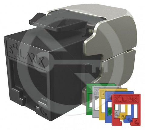 SXKJ-10G-UTP-RAL-SA - Solarix keystone CAT6A samořezný, RAL FIT moduly