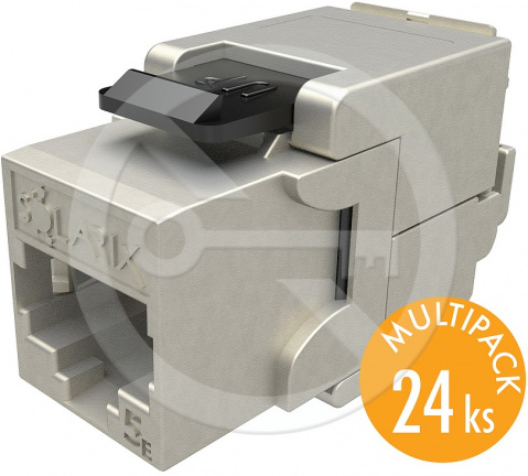 SXKJ-5E-STP-BK-SA - samořezný keystone CAT5E STP, multipack 24 ks