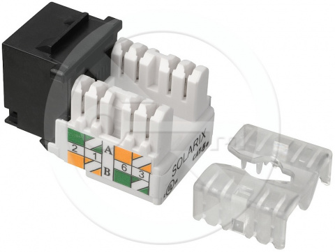 SXKJ-5E-UTP-BK-90 - zařezávací keystone CAT5E UTP