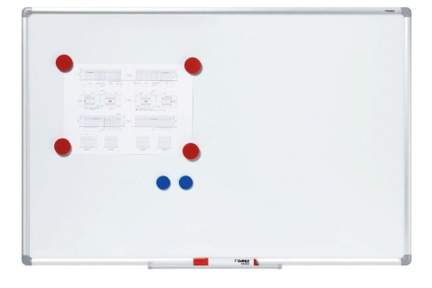 Tabule magnetická Dahle Basic Board, 120 x 90 cm, nástěnná, lakovaná, hliníkový rám, bílá