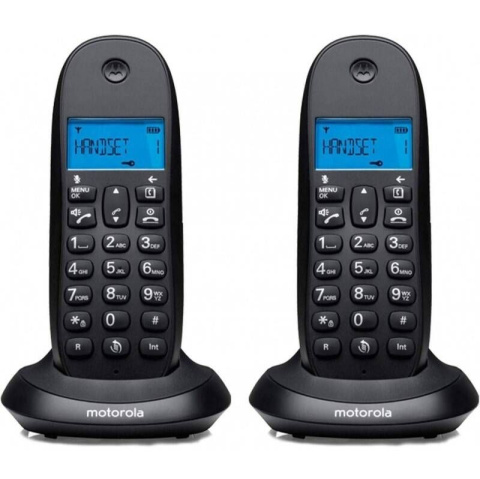 Telefon bezšňůrový Motorola C1002CB duo, černý