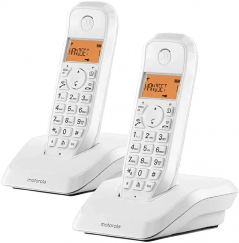 Telefon bezšňůrový Motorola S1202 Duo, bílý