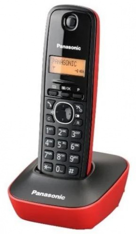 Telefon bezšňůrový Panasonic KX-TG1611FXR, červený