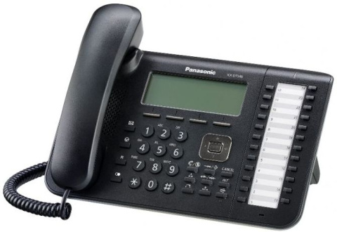 Telefon digitální KX-DT546-B s 6-řádkovým displejem, černý